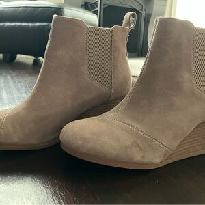 TOMS Slide On Suede Ankle Boots